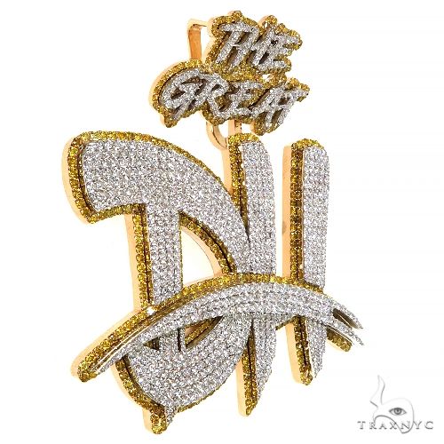 Custom Made 'DH' Diamond Pendant 68486 - Image 2