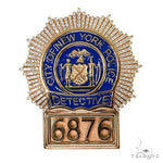 Custom Made Detective Badge Diamond Pendant 67776 - Image 1