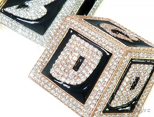 Custom Made Diamond 3 Blocks 730 Pendant 65784 - Image 5