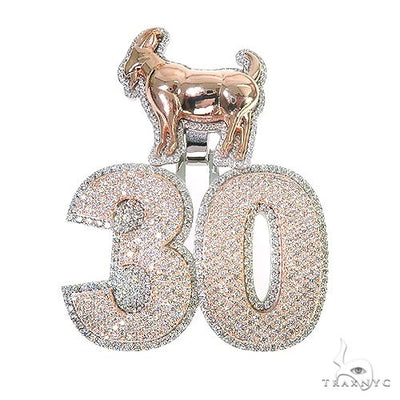 Custom Made Diamond '30' Pendant 67179 - Image 1
