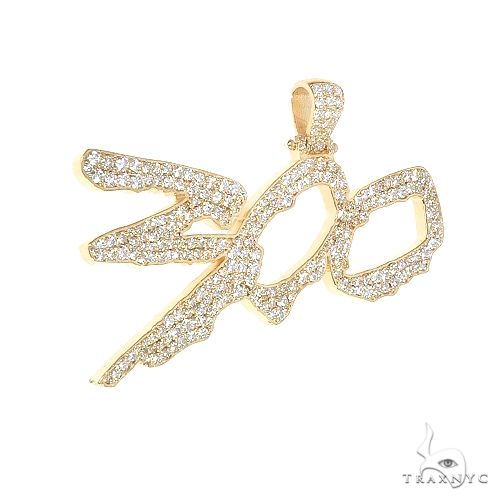 Custom Made Diamond '300' Pendant 66844 - Image 2