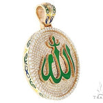 Custom Made Diamond Allah Islam Pendant 65486 - Image 2