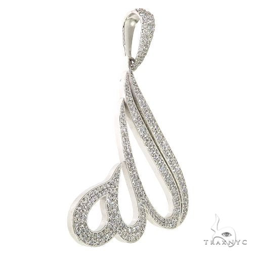 Custom Made Diamond Allah Pendant 68778 - Image 2
