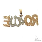 Custom Made Diamond Allah Symbol 'ROWE' Name Pendant 67213 - Image 4