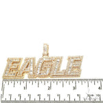 Custom Made Diamond Baguette Name Pendant 67190 - Image 5
