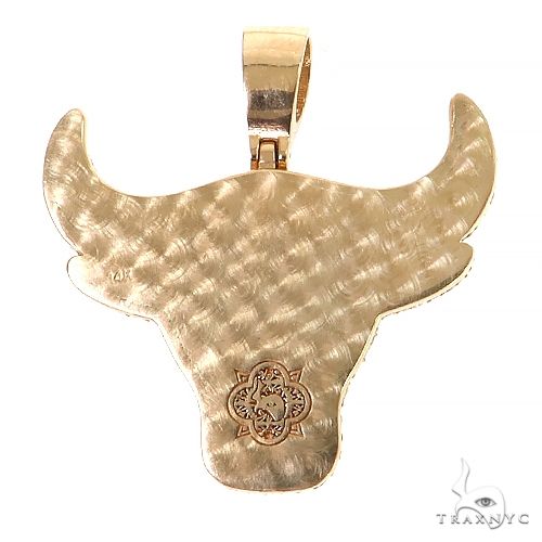 Custom Made Diamond Bull Pendant 68668 - Image 4