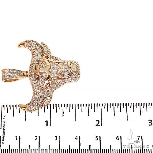 Custom Made Diamond Bull Pendant 68668 - Image 6