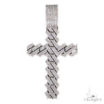 Custom Made Diamond Cuban Link Cross Pendant 67059 - Image 1