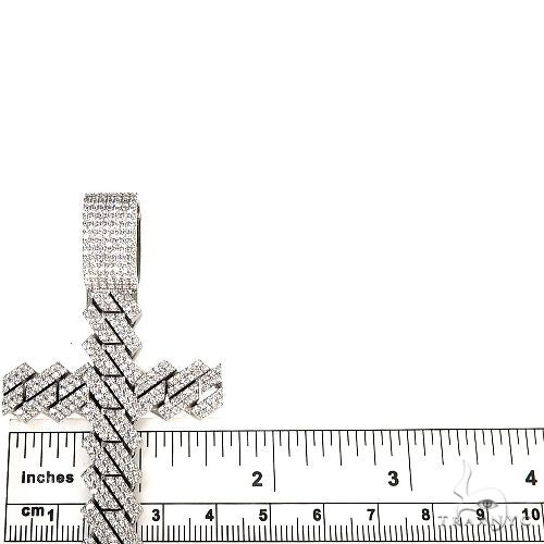 Custom Made Diamond Cuban Link Cross Pendant 67059 - Image 5
