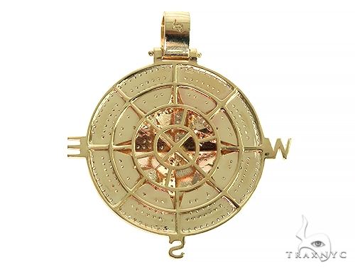 10K Gold Custom Made Diamond Custom Pendant, photo 3 of 6