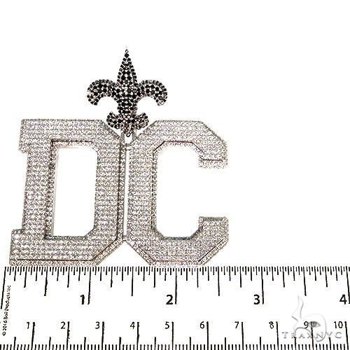 Custom Made Diamond \\'DC\\' Pendant 67818 - Image 5