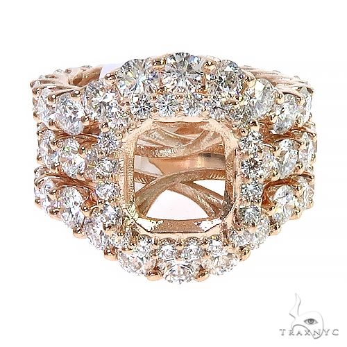 Custom Made Diamond Engagement Ring Set 67171 - Image 2