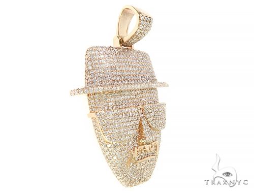 Custom Made Diamond Face Pendant 65669 - Image 2