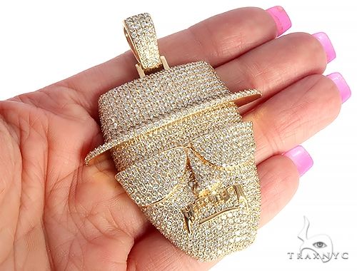 Custom Made Diamond Face Pendant 65669 - Image 6