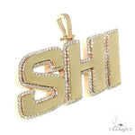Custom Made Diamond Frame 'SHI' Name Pendant 66708 - Image 2
