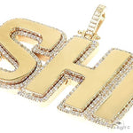 Custom Made Diamond Frame 'SHI' Name Pendant 66708 - Image 4