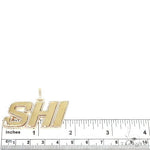 Custom Made Diamond Frame 'SHI' Name Pendant 66708 - Image 5