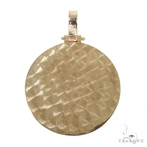 Custom Made Diamond Frame 14K Solid Gold People Power BLM Pendant, photo 3 of 7