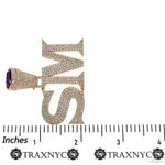 Custom Made Diamond Initial Pendant 69828 - Image 8