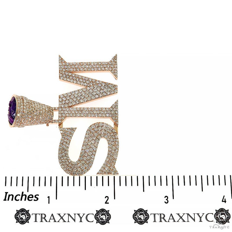 14K Gold Custom Made Lab-Grown Diamond Initial Pendant, photo 8 of 8