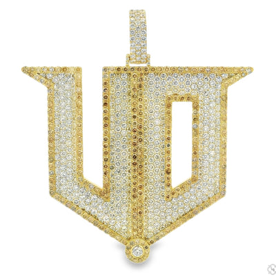 Custom Made Diamond Initial Pendant 70884 - Image 1