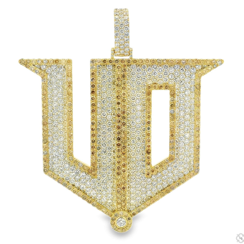 Custom Made Diamond Initial Pendant 70884 - Image 1