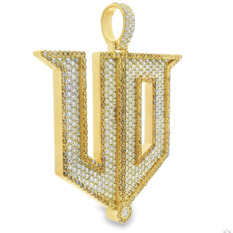 Custom Made Diamond Initial Pendant 70884 - Image 2