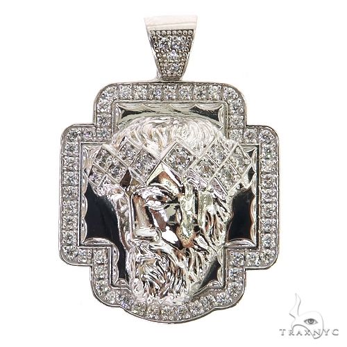 Custom Made Diamond Jesus Pendant 68815 - Image 1
