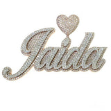 14K Gold Custom Made Diamond Name Pendant 68821