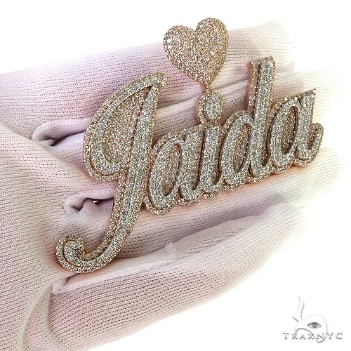 Custom Made Diamond Name Pendant 68821 - Image 7