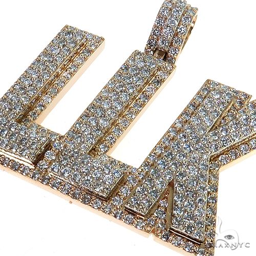 Custom Made Diamond LLK Pendant 67964 - Image 3