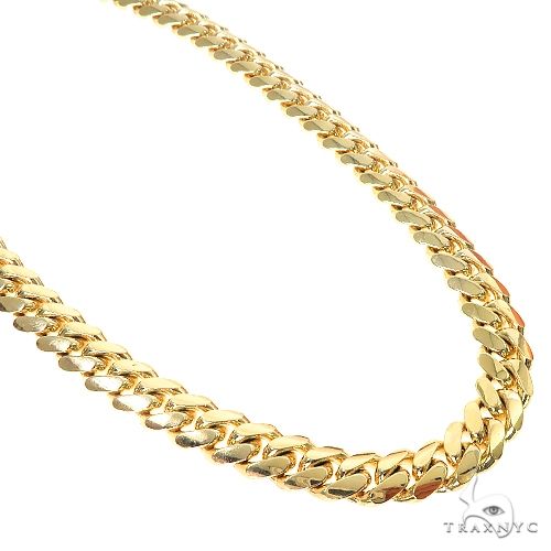 Diamond Lock Rope Chain Custom Made Diamond Lock Miami Cuban Link Chain 67242 | TraxNYC