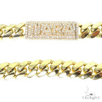 Custom Made Diamond Lock Miami Cuban Link Chain 67242 - Image 3