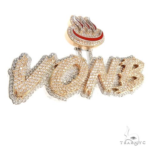 Custom Made Diamond Logo Pendant 66776 - Image 2