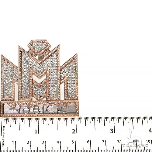 Custom Made Diamond Logo Pendant 68366 - Image 4