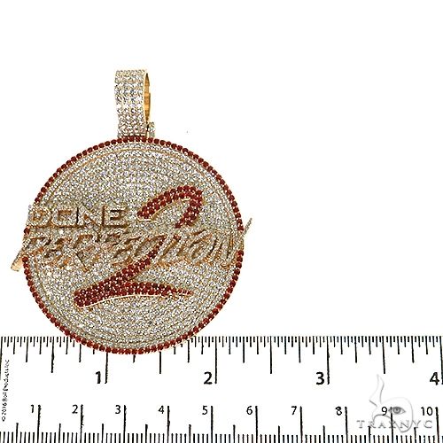 Custom Made Diamond Logo Pendant 68665 - Image 5