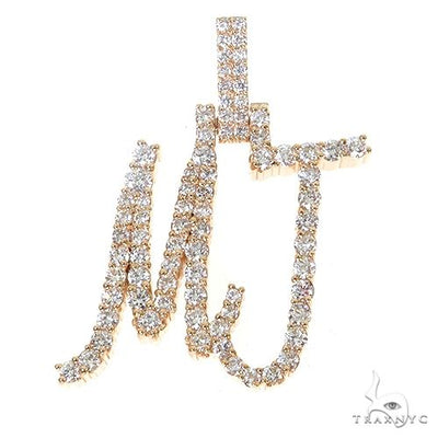 Custom Made Diamond \\\\\\'MJ\\\\\\' Diamond Name Pendant 67500 - Image 1