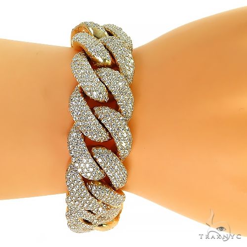 Custom Made Diamond Miami Cuban Bracelet 8.75 Inches   68711 - Image 7