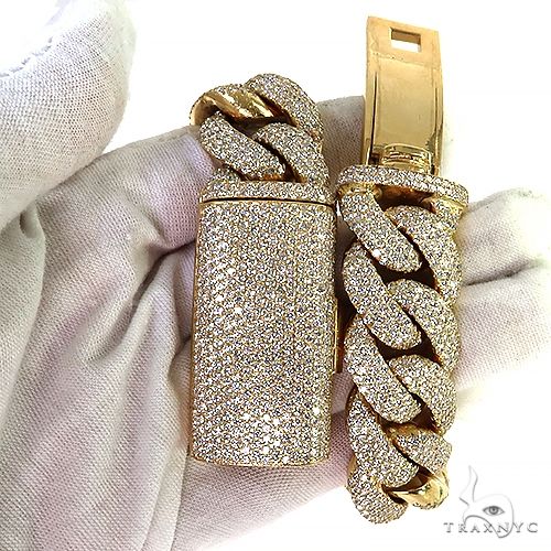 Custom Made Diamond Miami Cuban Bracelet 8.75 Inches   68711 - Image 9
