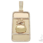 Custom Made Diamond Money Bag Pendant 65480 - Image 1