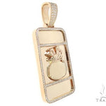Custom Made Diamond Money Bag Pendant 65480 - Image 2