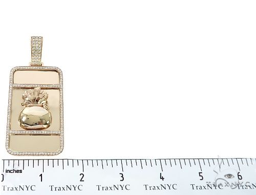 Custom Made Diamond Money Bag Pendant 65480 - Image 6