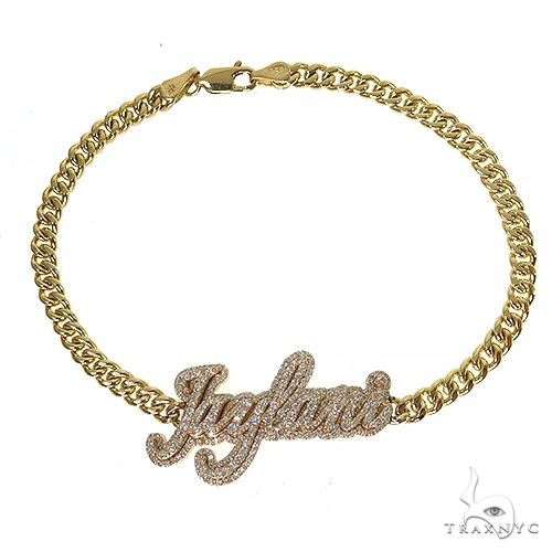 Custom Made Diamond Name Bracelet 68492 - Image 1