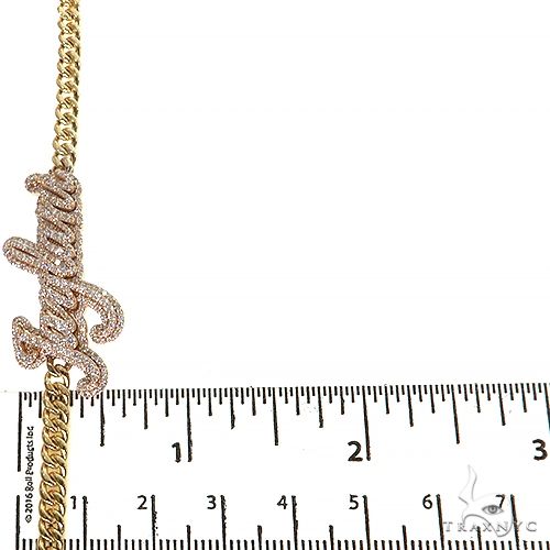 Custom Made Diamond Name Bracelet 68492 - Image 5