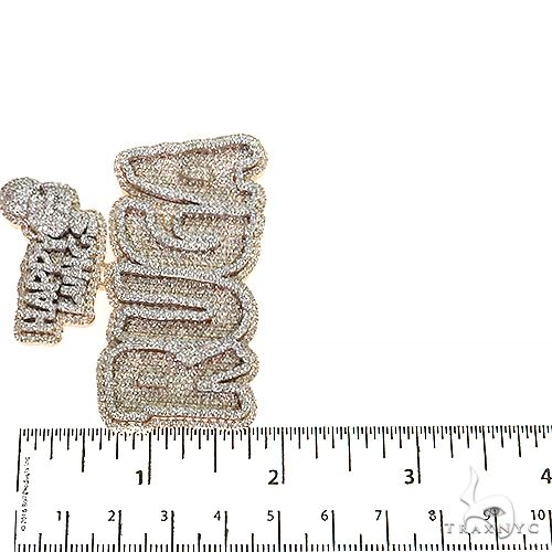 Custom Made Diamond Name Logo Pendant 68660 - Image 6