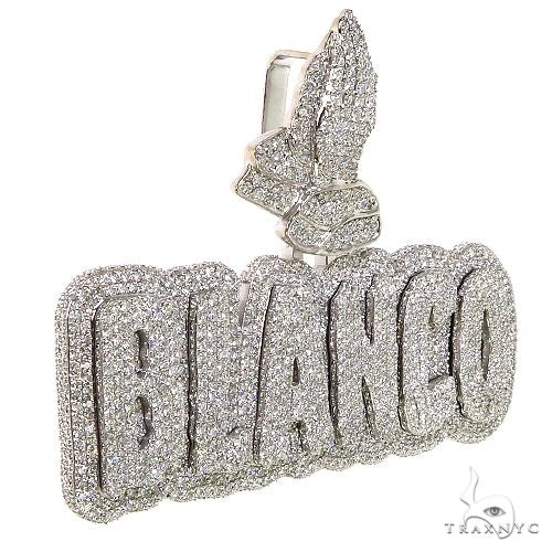 Custom Made Diamond Name Logo Pendant 68718 - Image 2