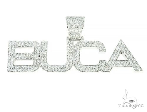 Custom Made Diamond Name Pendant 66072 - Image 1