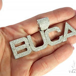 Custom Made Diamond Name Pendant 66072 - Image 5