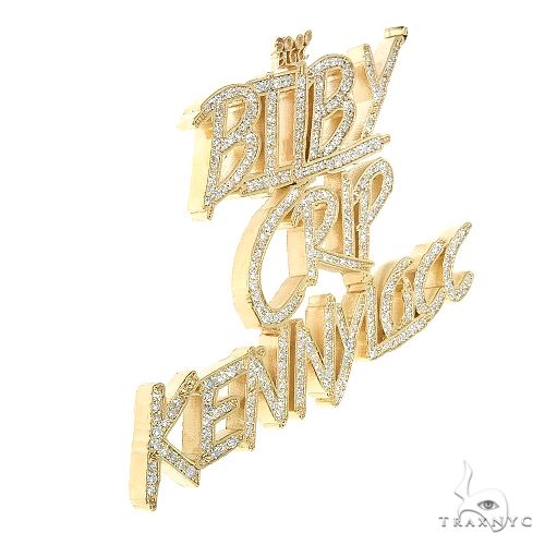 Custom Made Diamond Name Pendant 67075 - Image 2