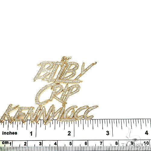 Custom Made Diamond Name Pendant 67075 - Image 5